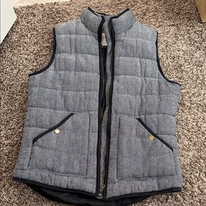 a new day Black and Gray Herringbone Vest